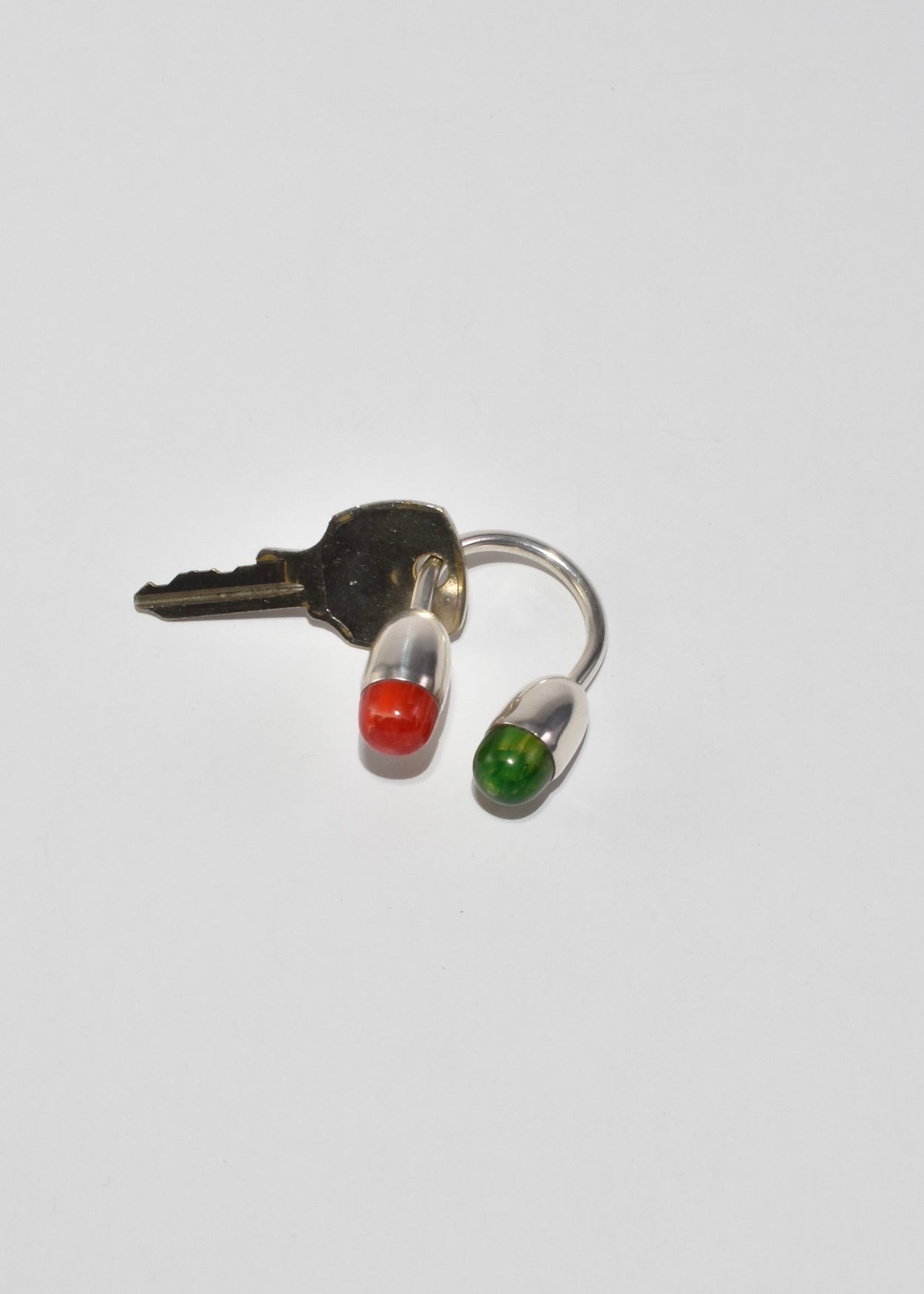 Red and Green Key Ring