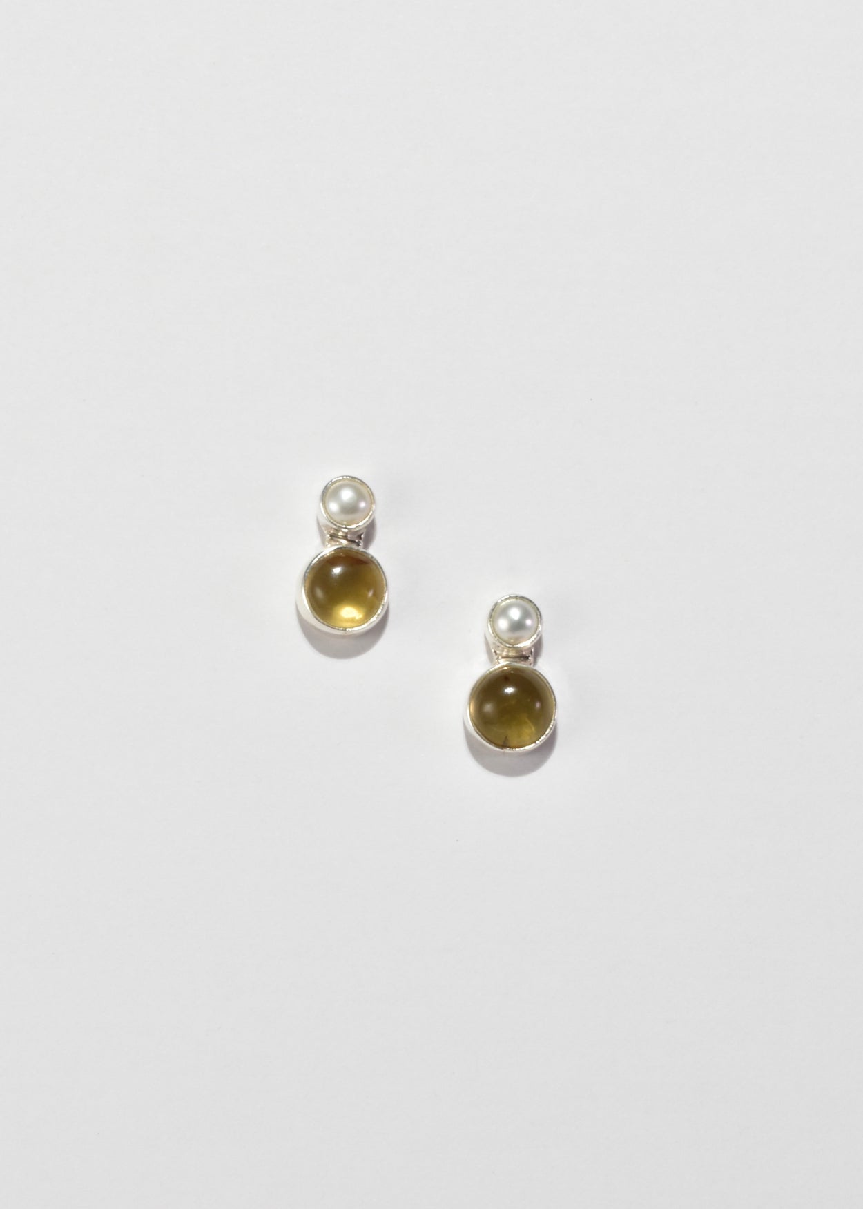 Pearl Amber Earrings