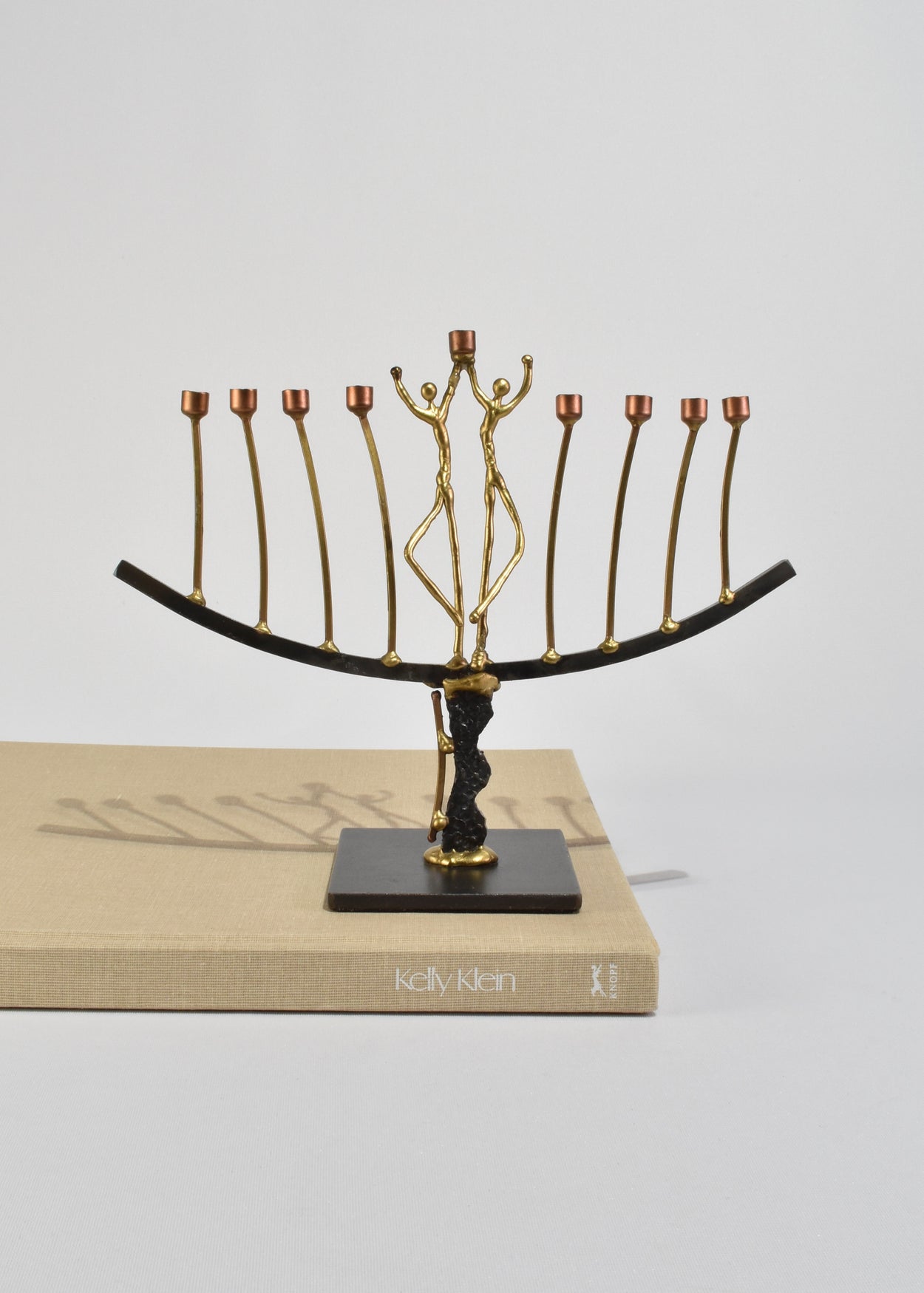 Figural Metal Menorah