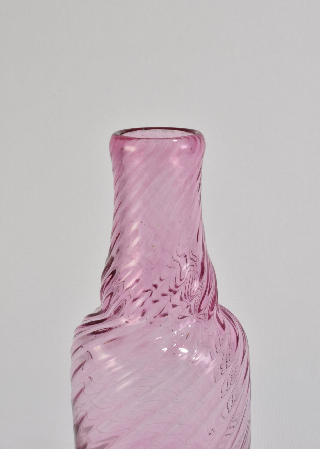 Pink Blown Glass Vase Sample