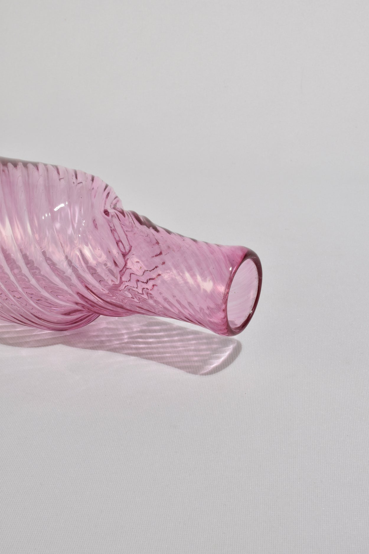 Pink Blown Glass Vase Sample