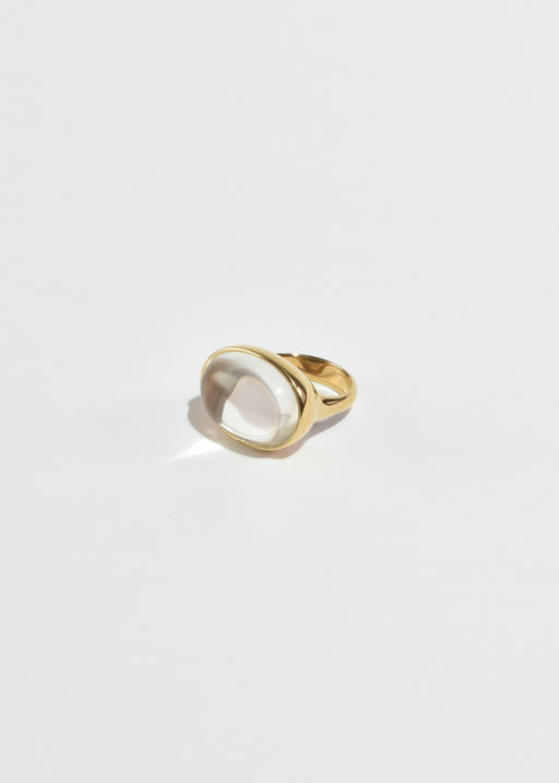 Gold Quartz Ring