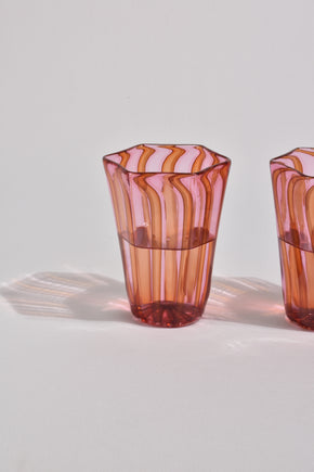 Striped Venetian Glass Set