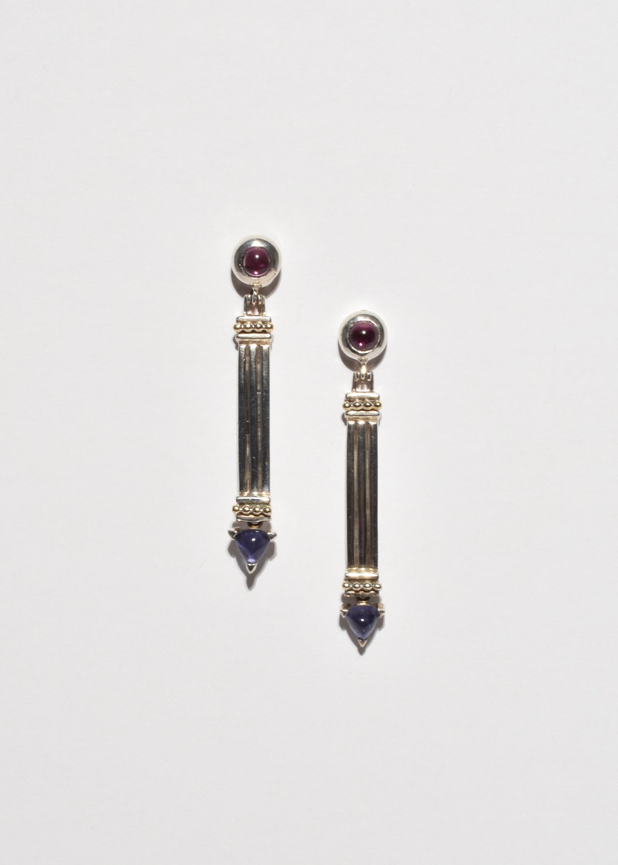 Tourmaline Iolite Earrings