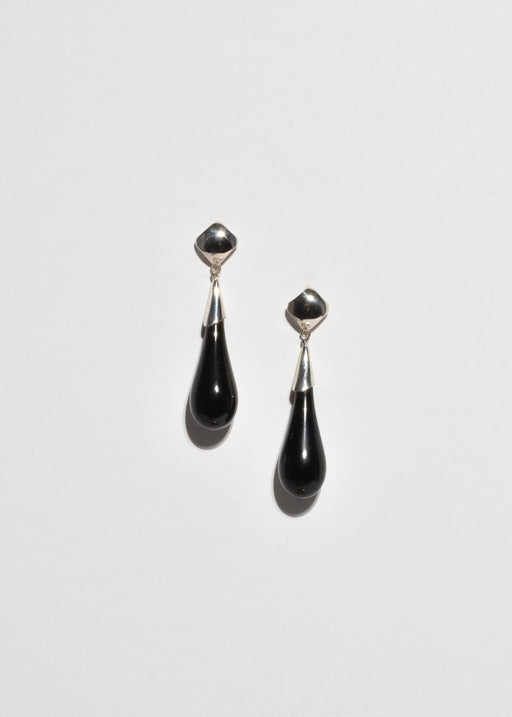 Onyx Teardrop Earrings