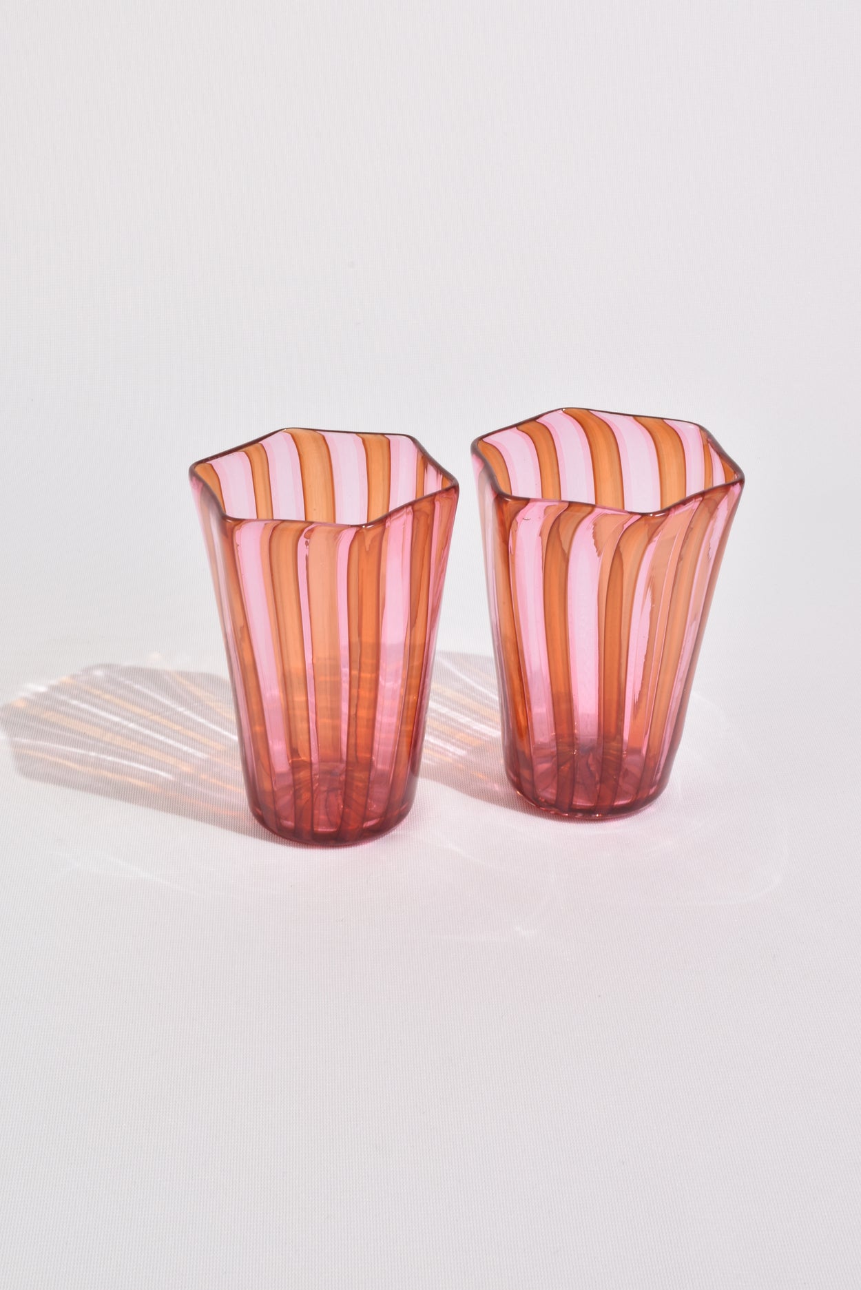 Striped Venetian Glass Set