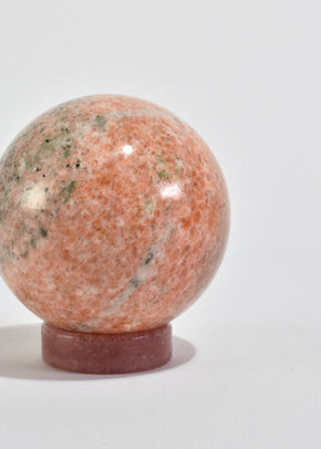 Pink Sphere Sculpture