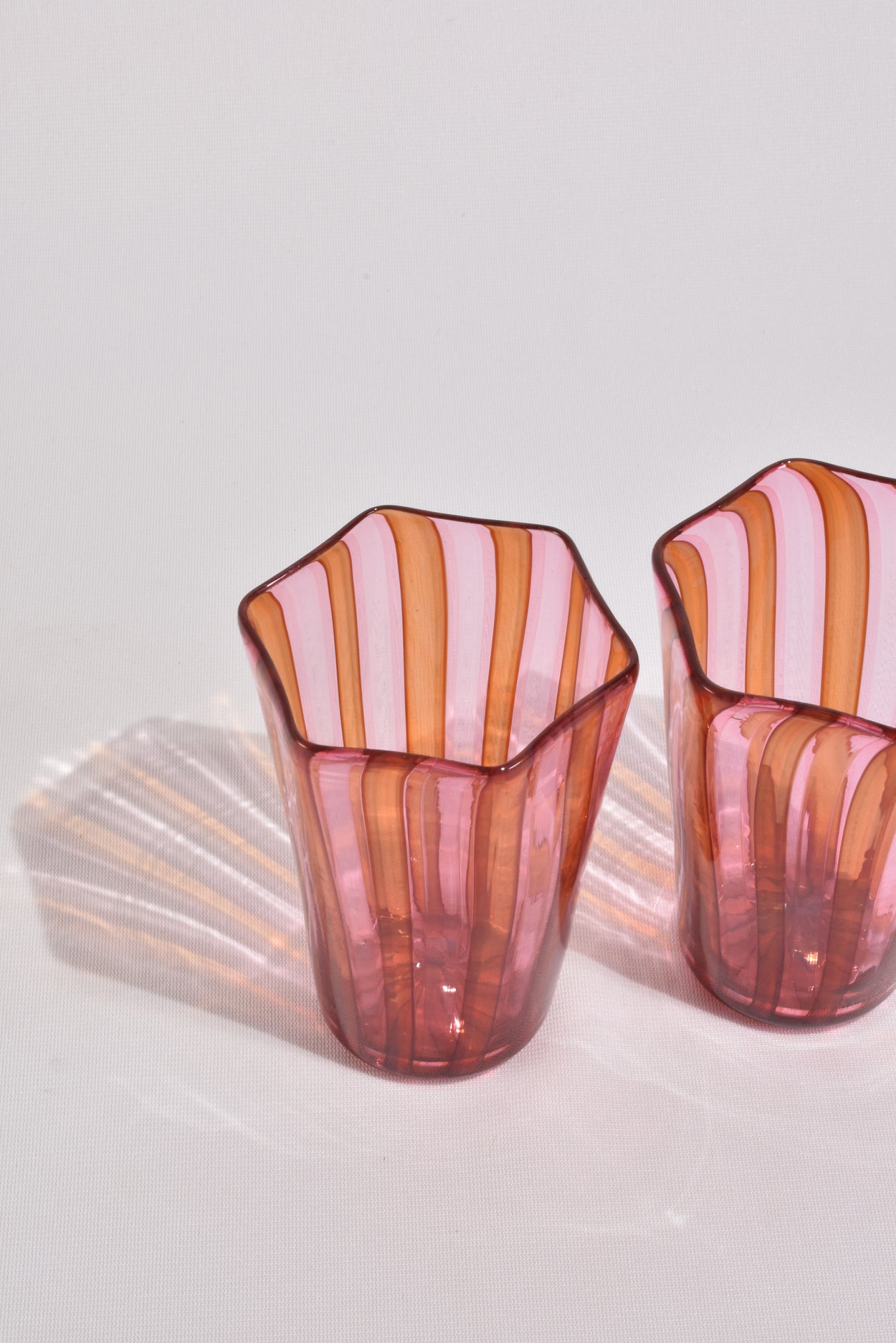 Striped Venetian Glass Set