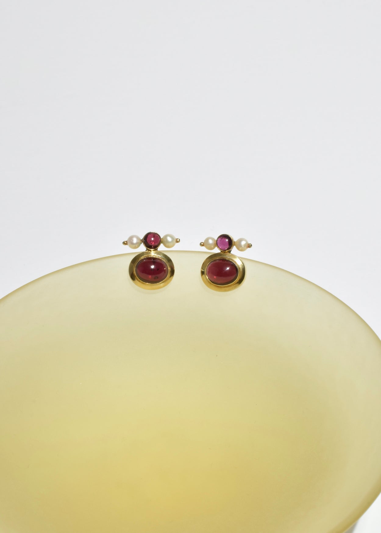 Tourmaline Pearl Earrings