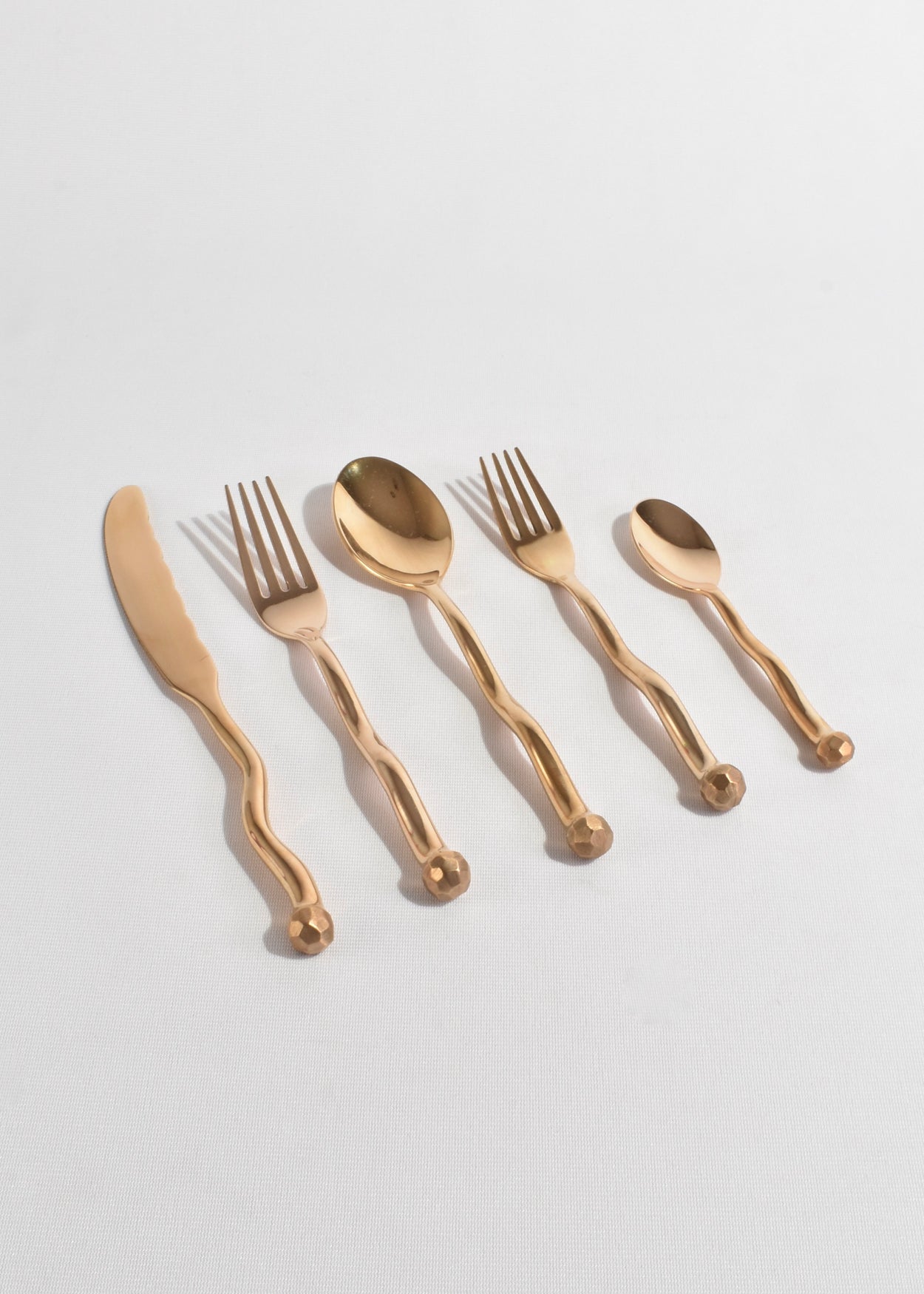 Bronze Sphere 5-Piece Flatware Set