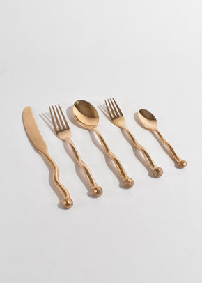 Bronze Sphere 5-Piece Flatware Set