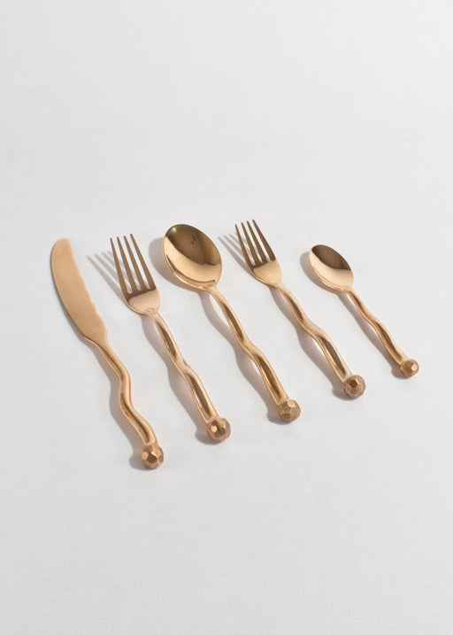 Bronze Sphere 5-Piece Flatware Set