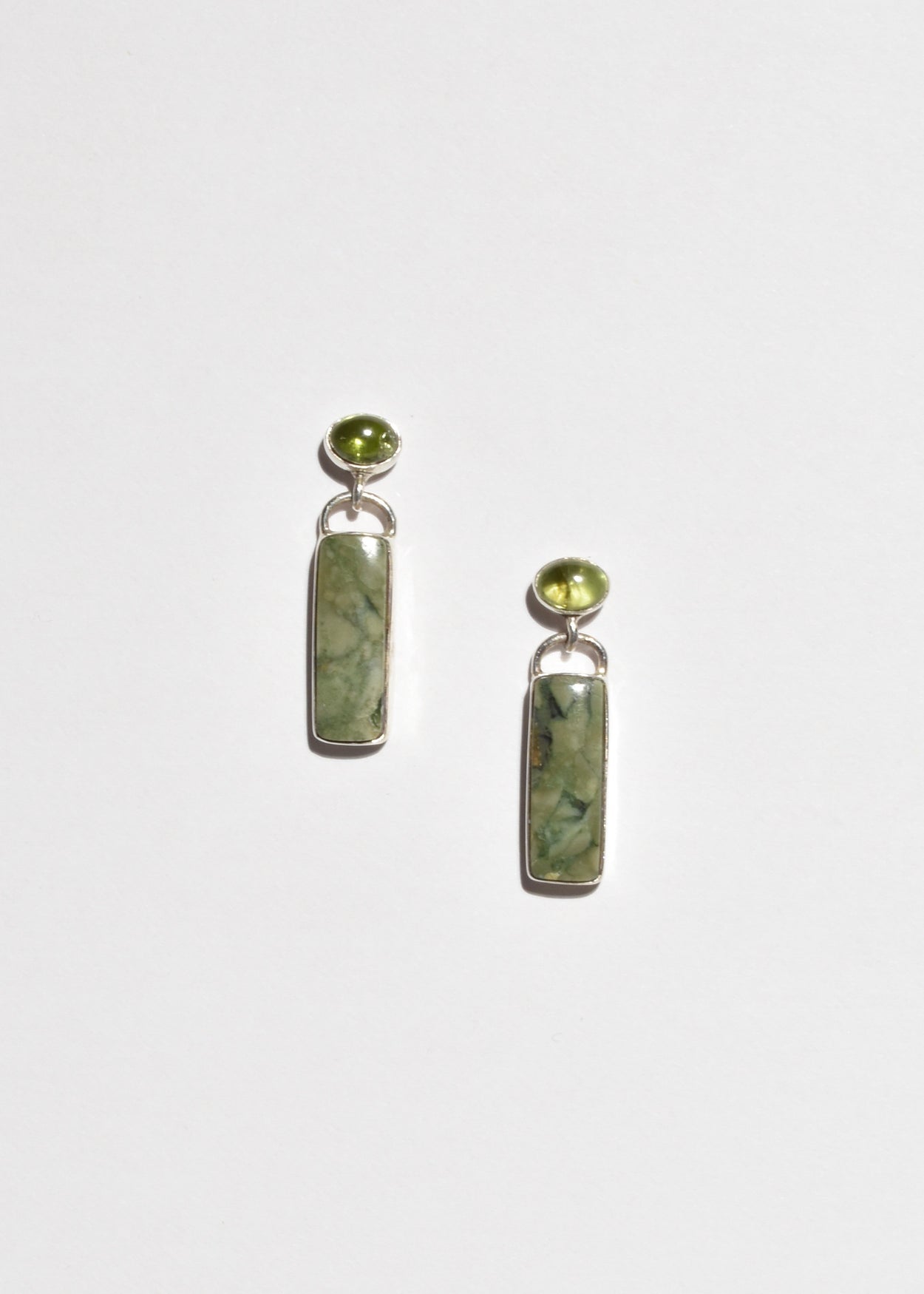 Peridot Rhyolite Earrings