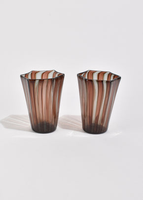 Striped Venetian Glass Set