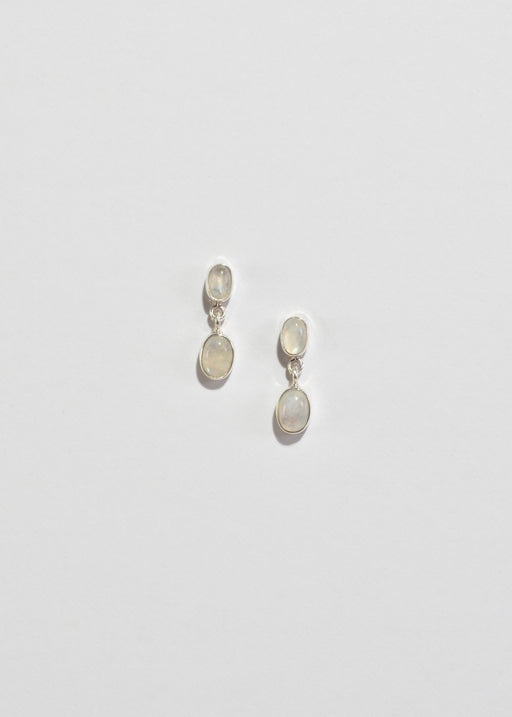 Silver Moonstone Earrings