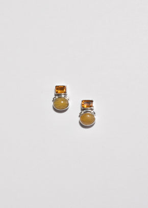 Citrine Yellow Quartz Earrings