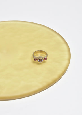 Tourmaline Amethyst Gold Ring