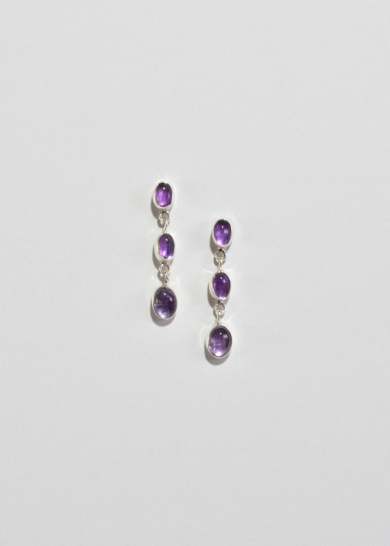 Silver Amethyst Earrings