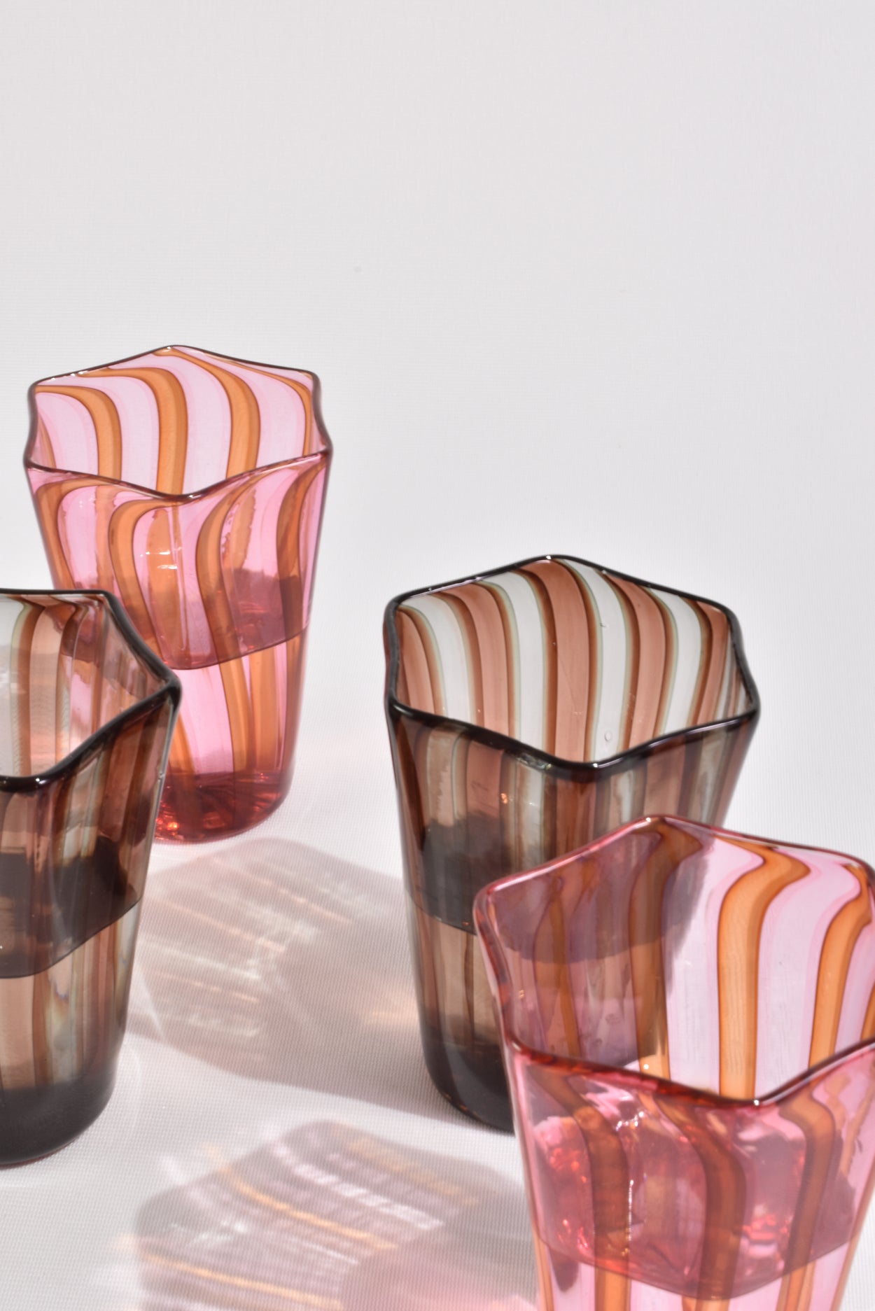 Striped Venetian Glass Set