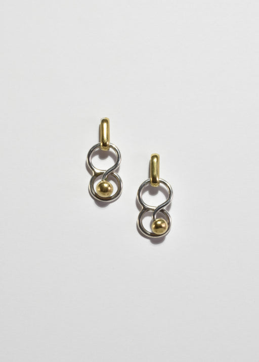 Sculptural Two-Tone Earrings