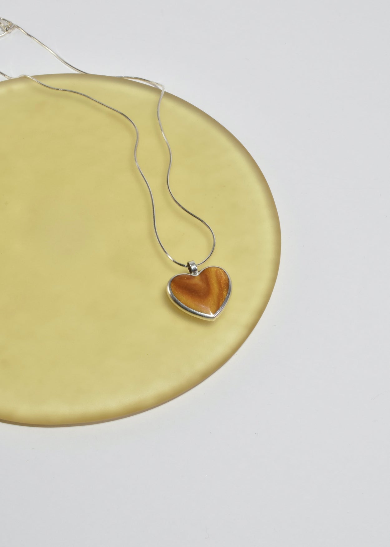 Tiger's Eye Heart Necklace