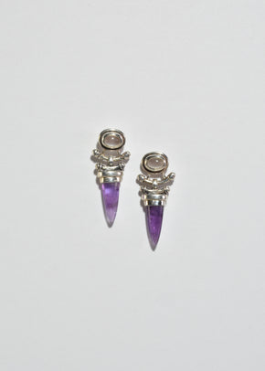 Amethyst Moonstone Earrings