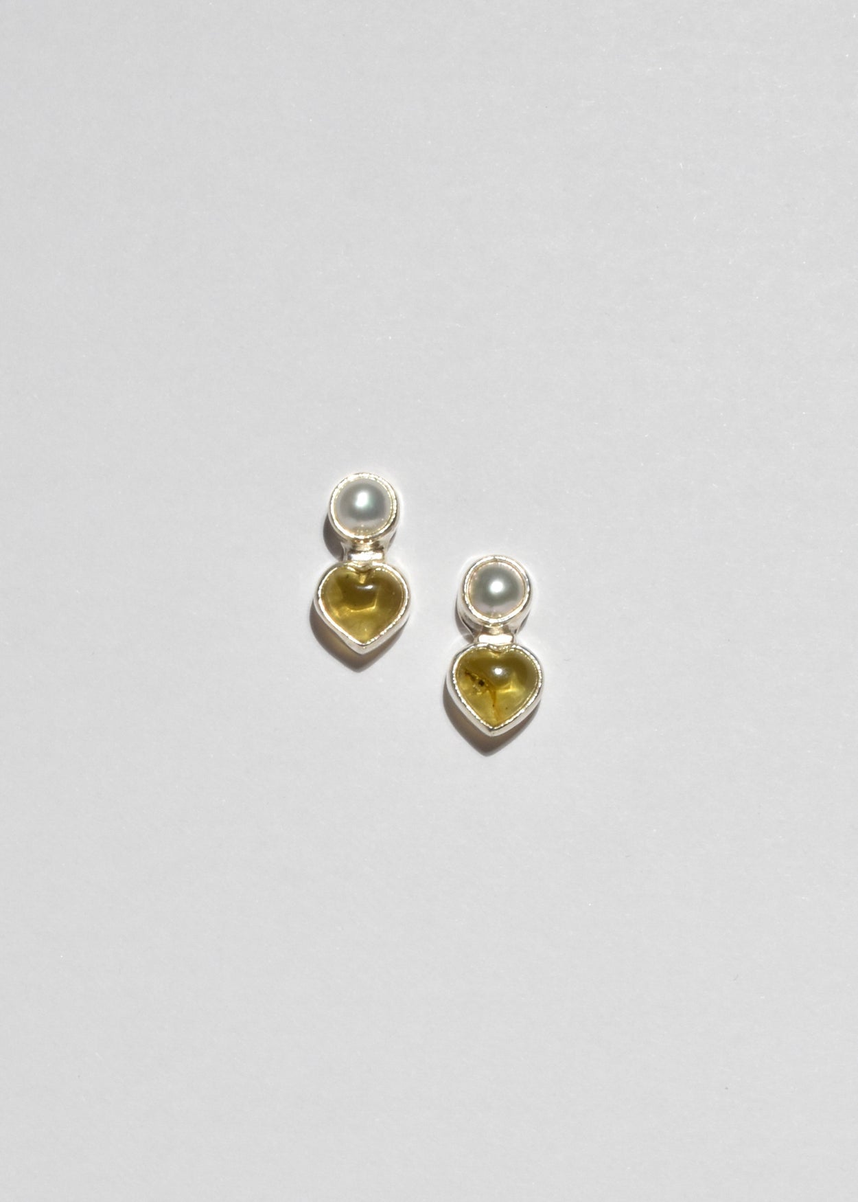 Amber Pearl Earrings