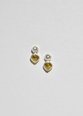 Amber Pearl Earrings