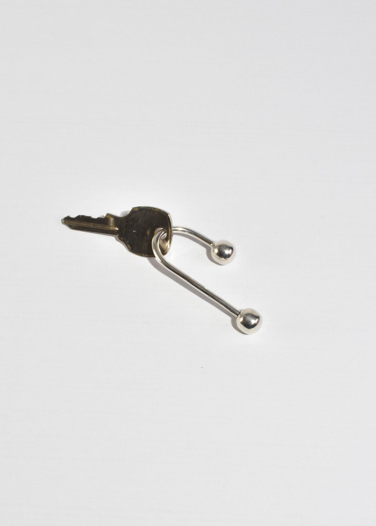 Sterling Curved Key Ring