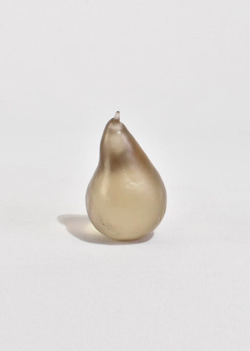 Glass Pear in Pale Bronze