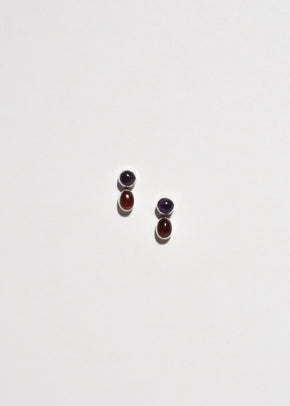 Amethyst Garnet Earrings