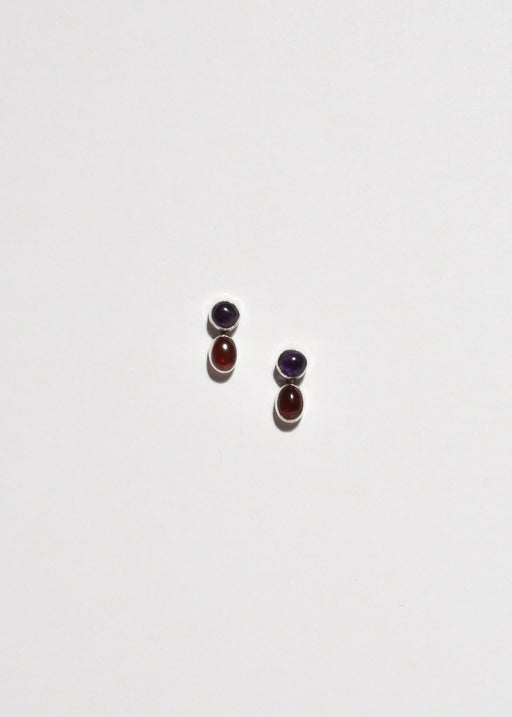 Amethyst Garnet Earrings