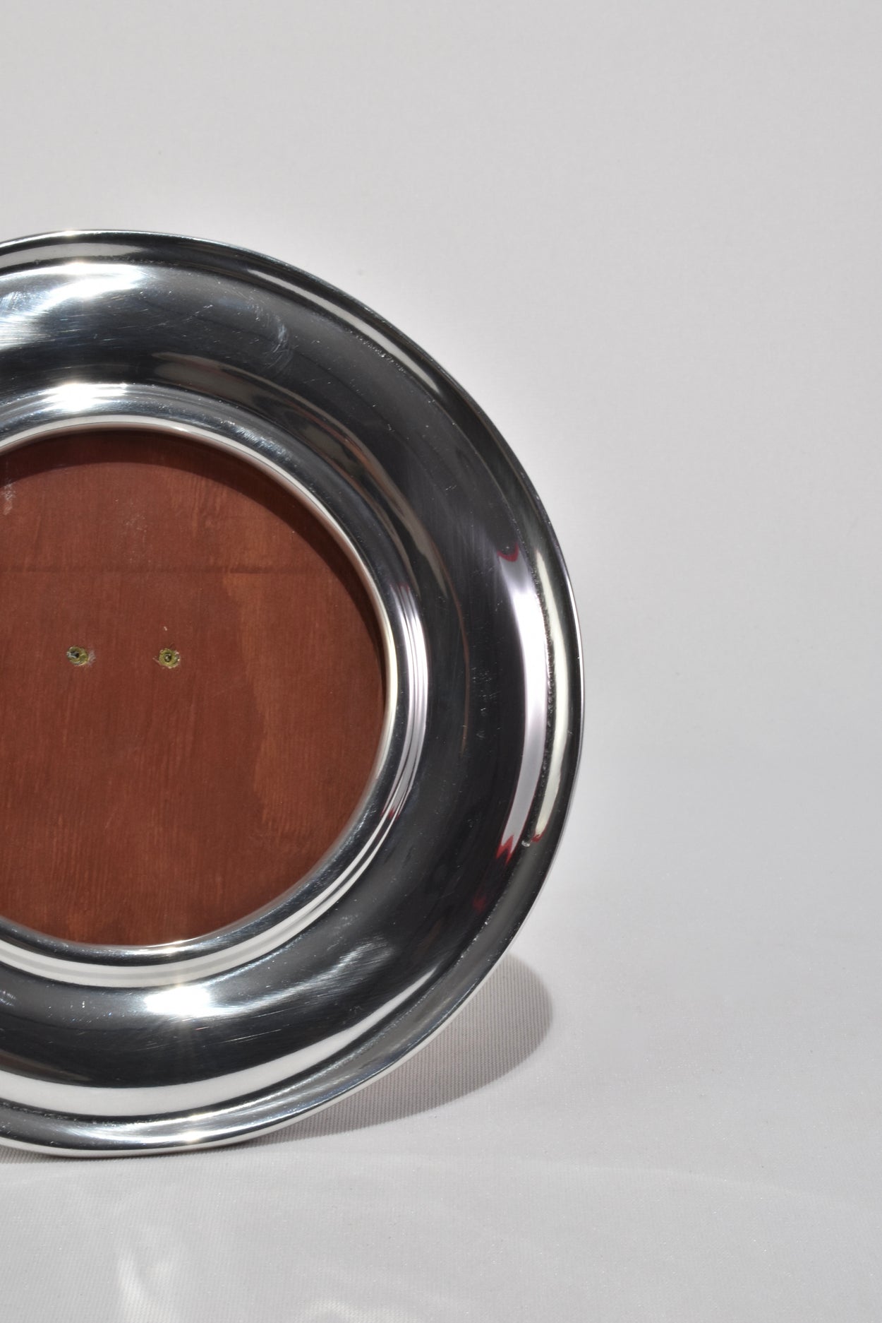 Round Pewter Picture Frame