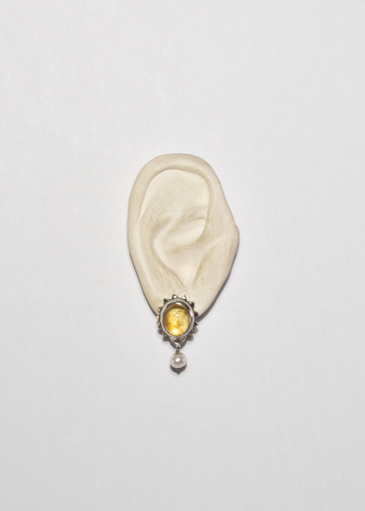 Citrine Pearl Earrings