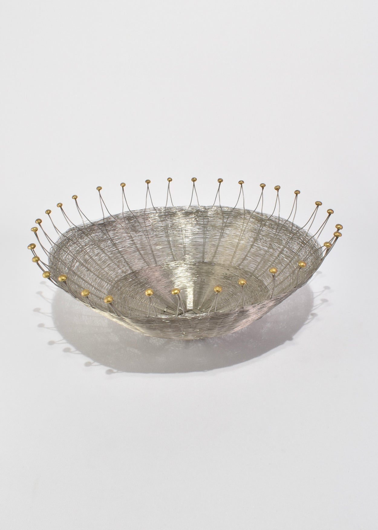 Woven Metal Centerpiece Bowl