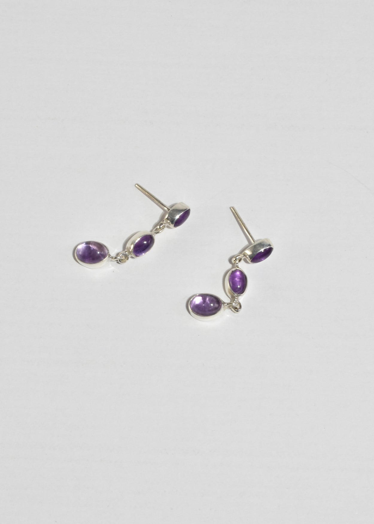 Silver Amethyst Earrings