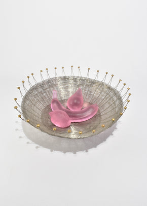 Woven Metal Centerpiece Bowl