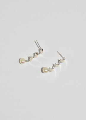 Sculptural Pearl Earrings