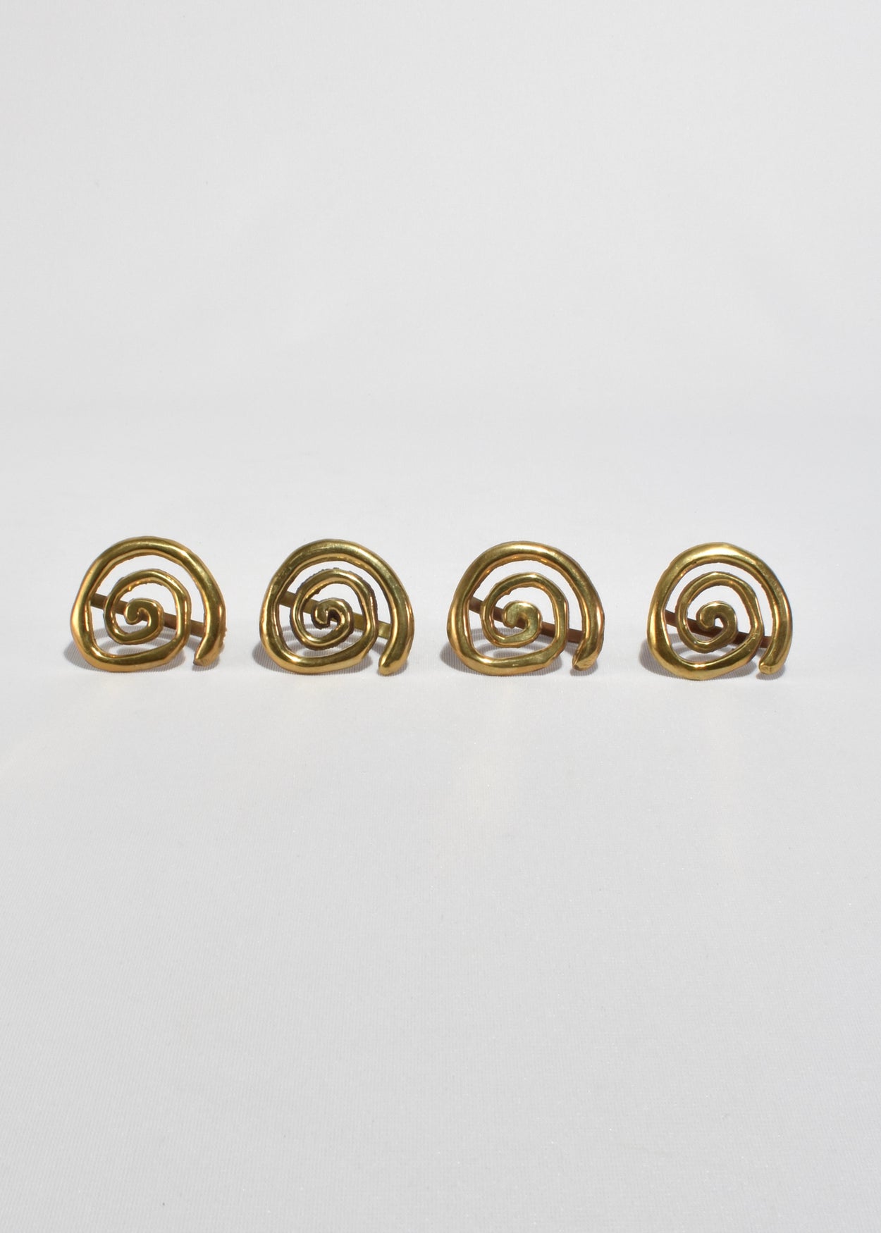 Brass Spiral Napkin Rings