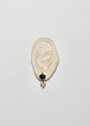 Onyx Pearl Earrings