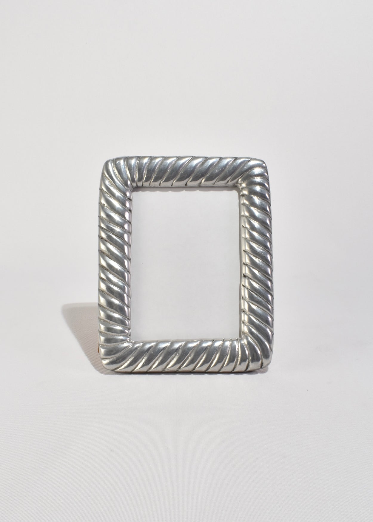 Ribbed Pewter Picture Frame