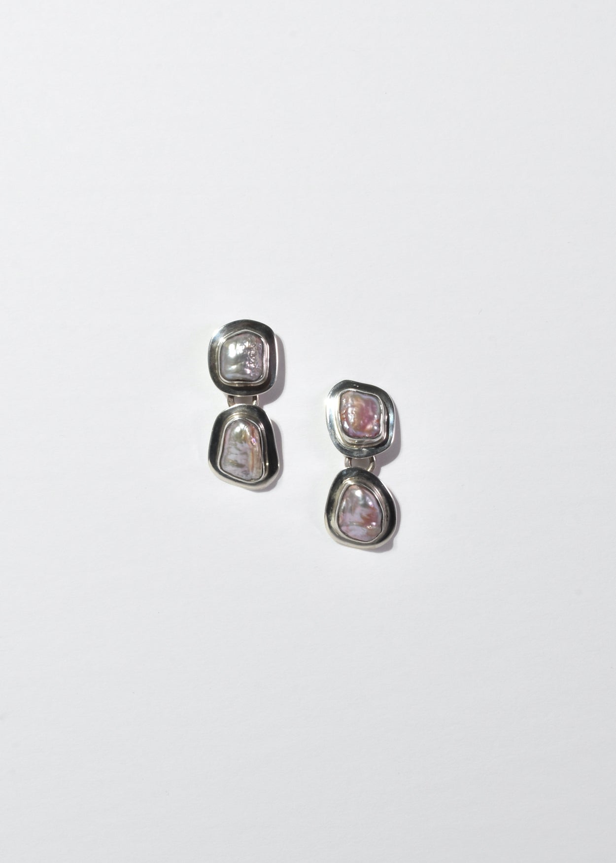 Silver Pearl Earrings