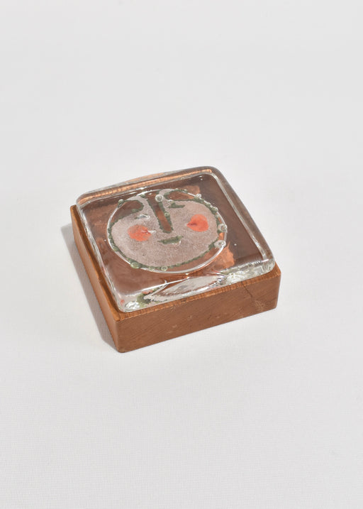 Swedish Glass Face Box