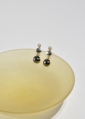 Pearl Hematite Earrings