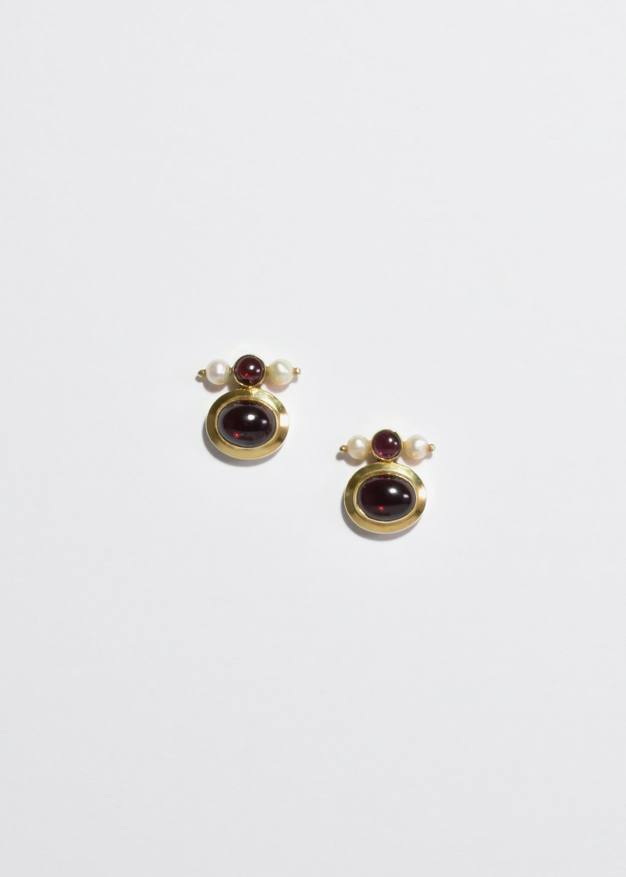 Tourmaline Pearl Earrings