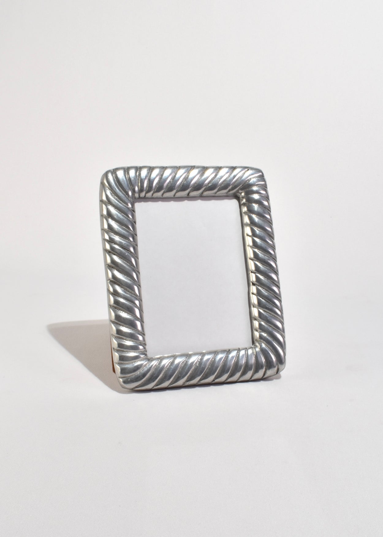 Ribbed Pewter Picture Frame