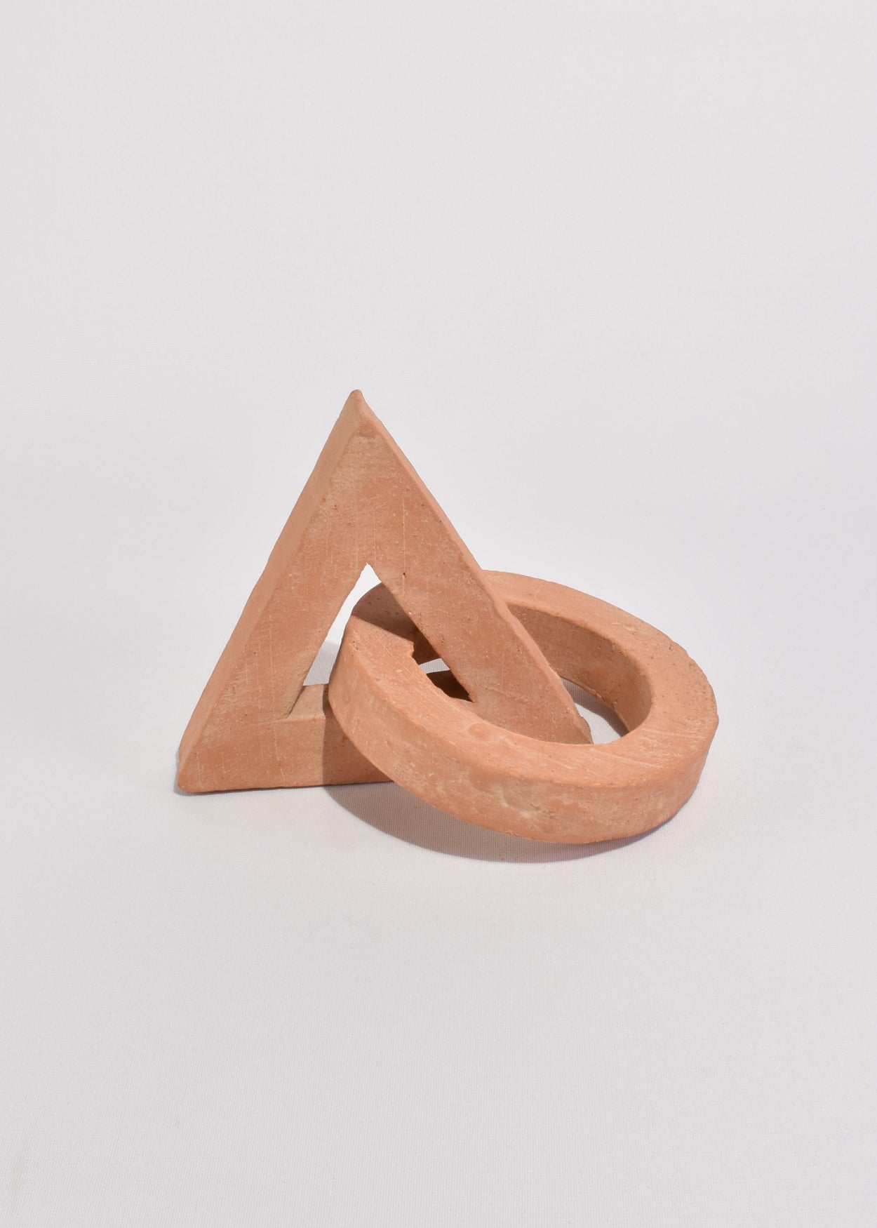 Geometric Terracotta Sculpture