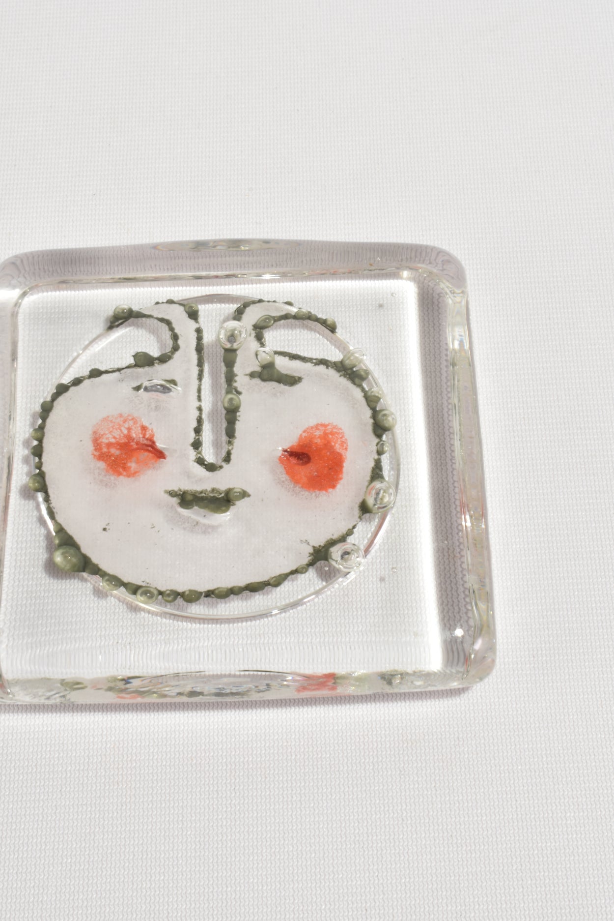 Swedish Glass Face Box