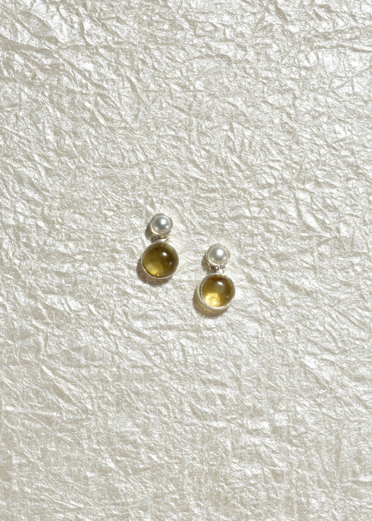 Pearl Amber Earrings