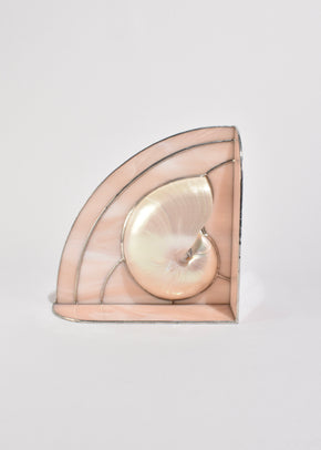 Nautilus Shell Glass Sculpture